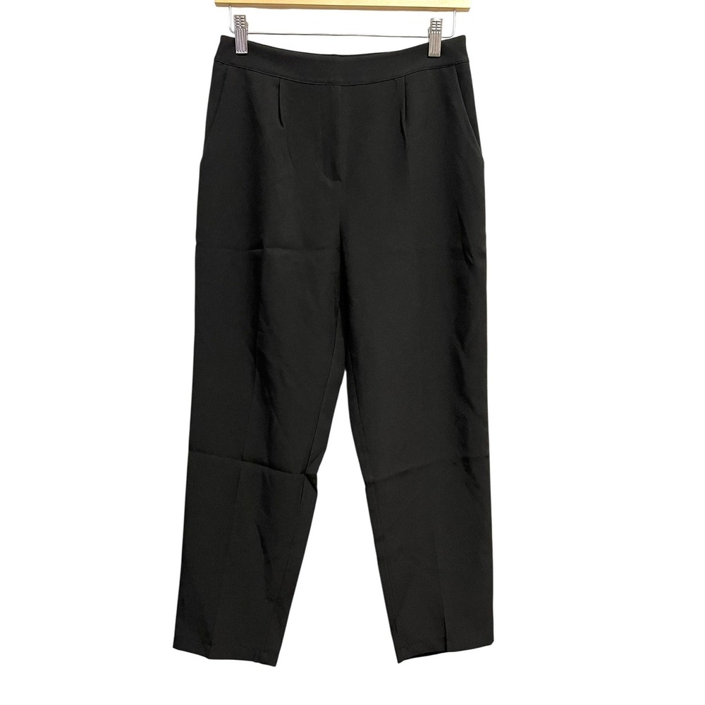 Venti6 Ankle Pants Womens Medium Straight Leg Side Zip Trousers Office Workwear